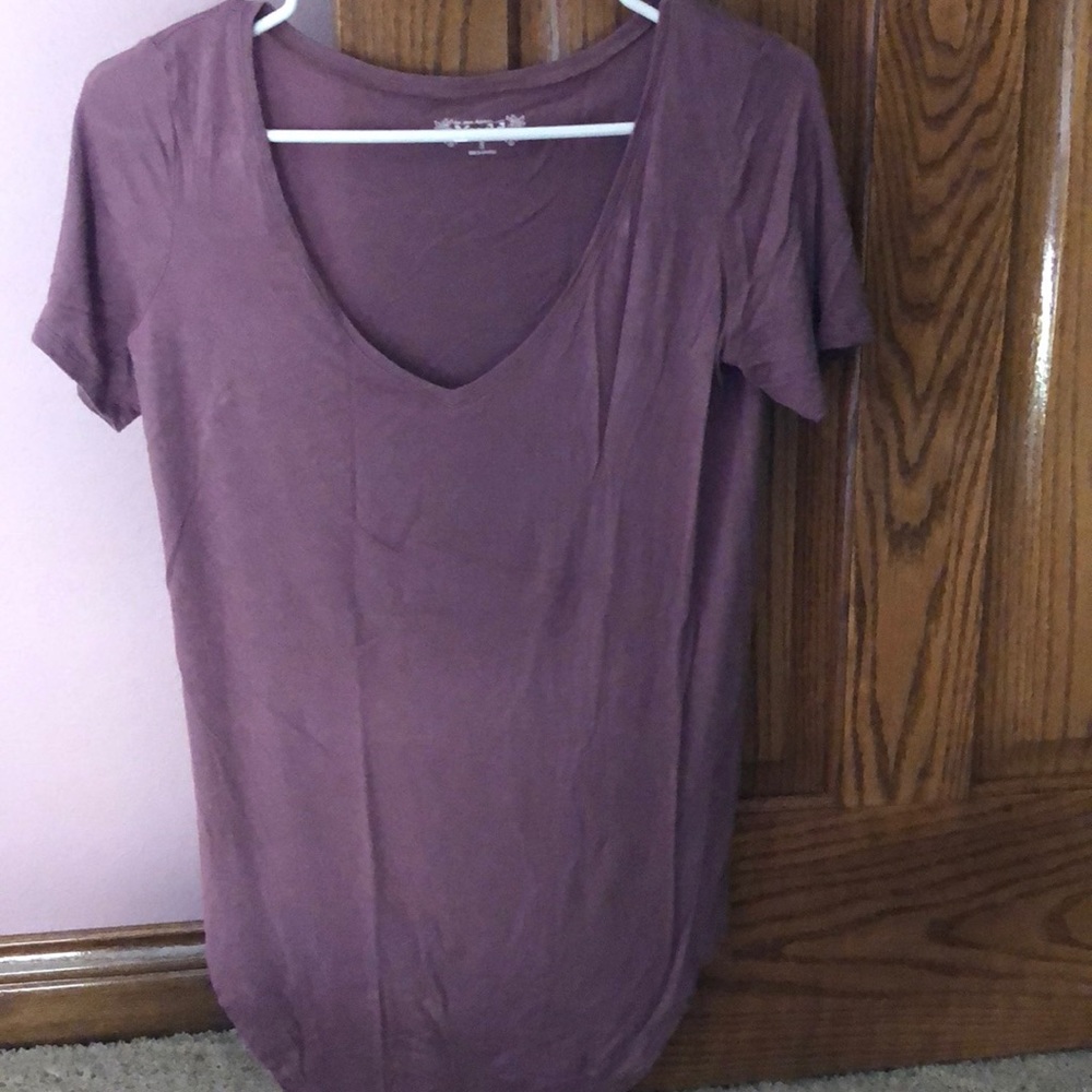 Purple loose fitting t shirt